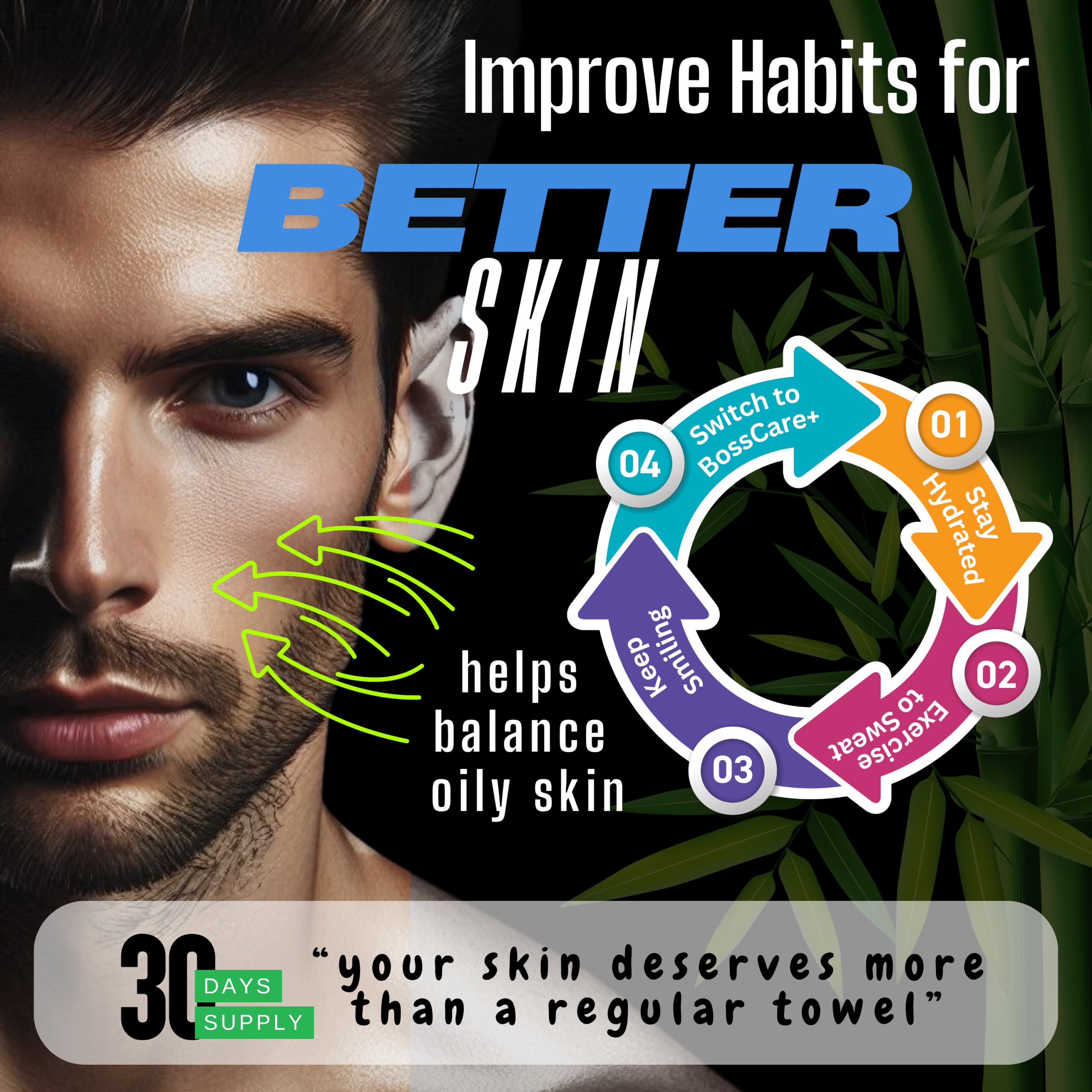 Improves skin appearance - skin-care face towels